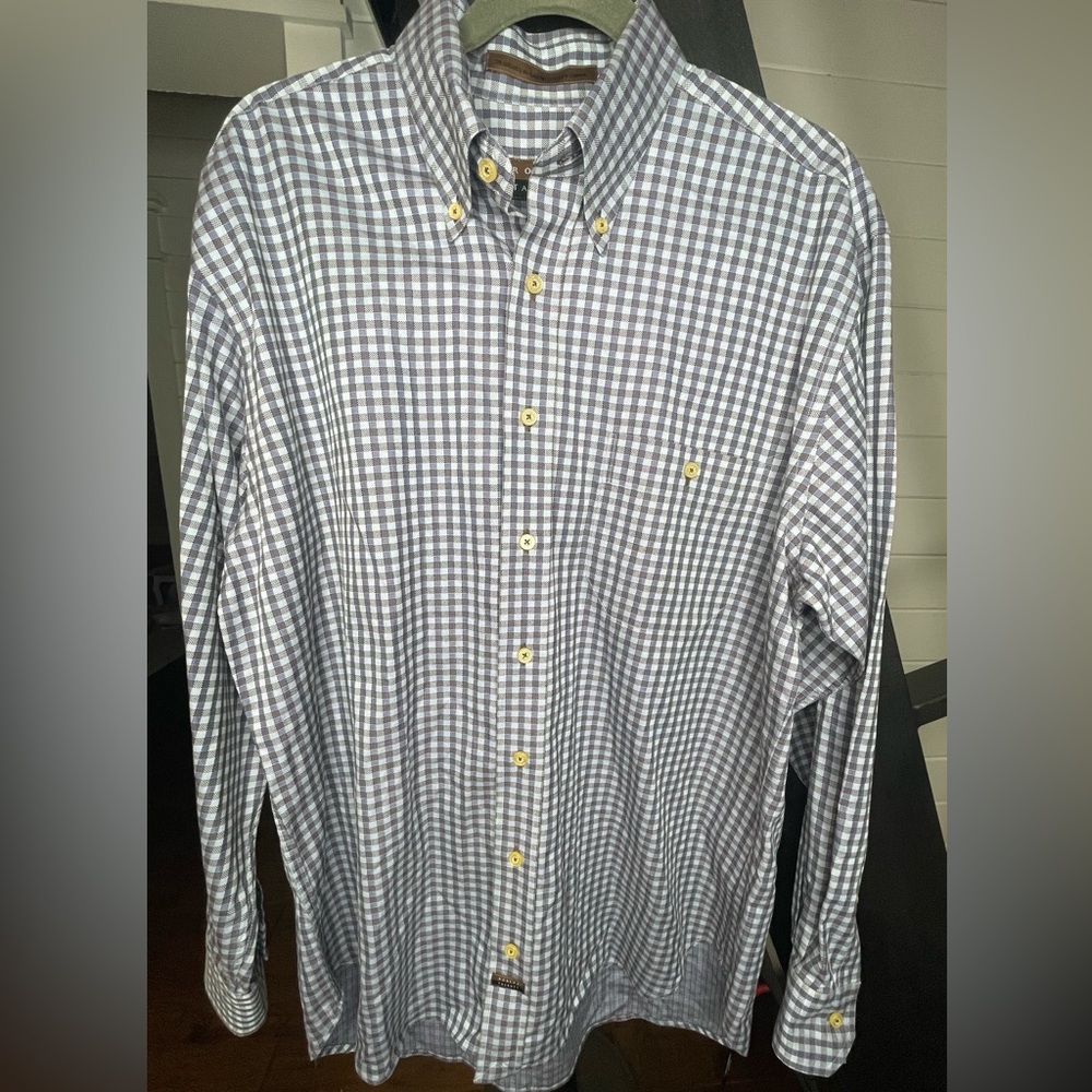 Robert Talbott size large button up shirt